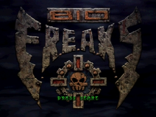 Biofreaks title screen for Nintendo 64